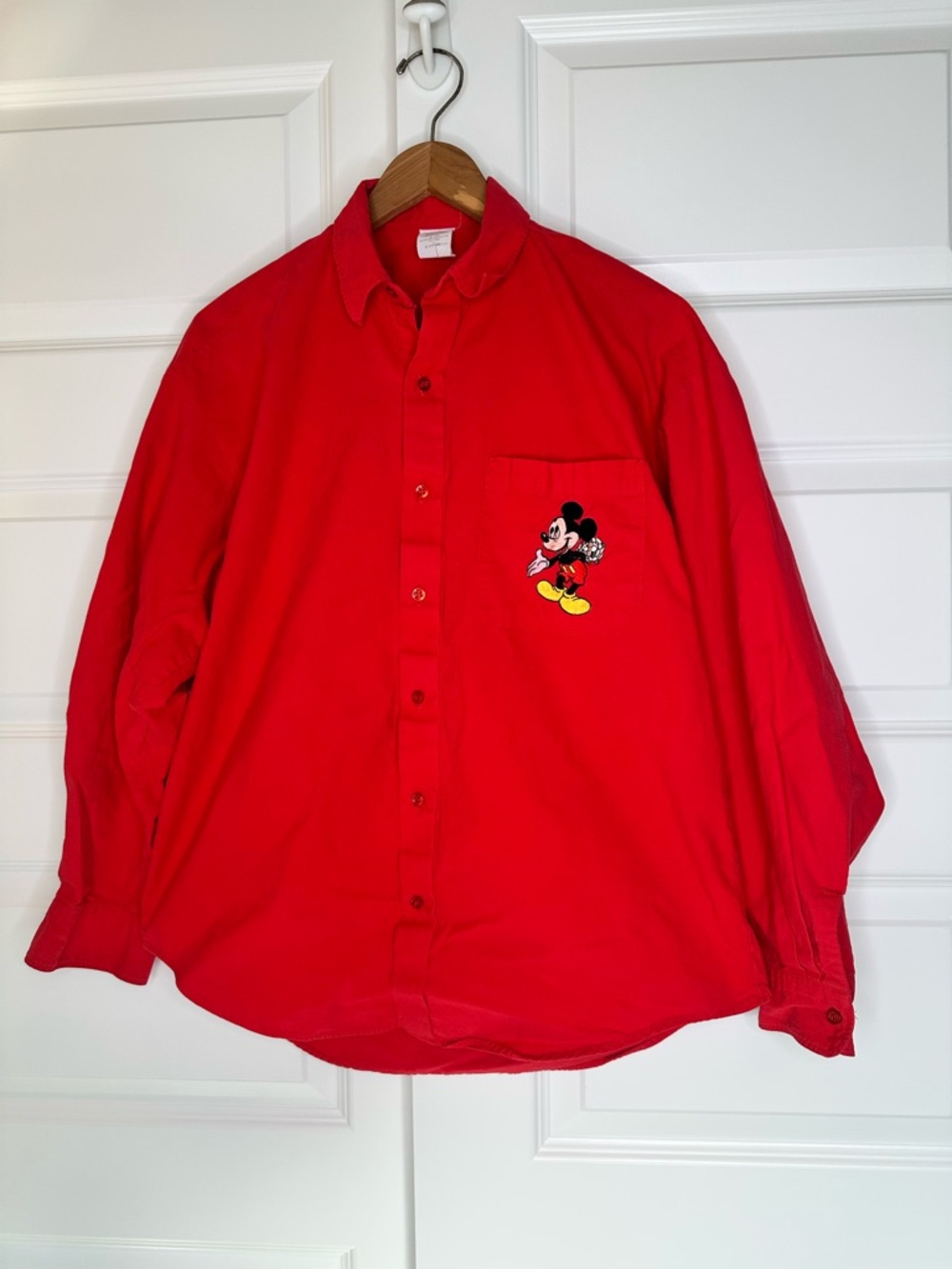 Vintage Disney Mickey Mouse Button Down Shirt - EUC
